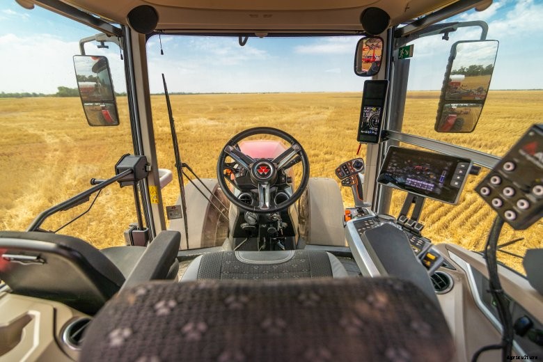 Massey Ferguson 8S tractor cab interior